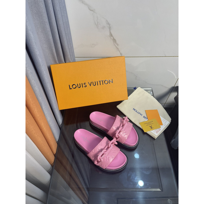 LV Sunset Flat Comfort Mule Pink