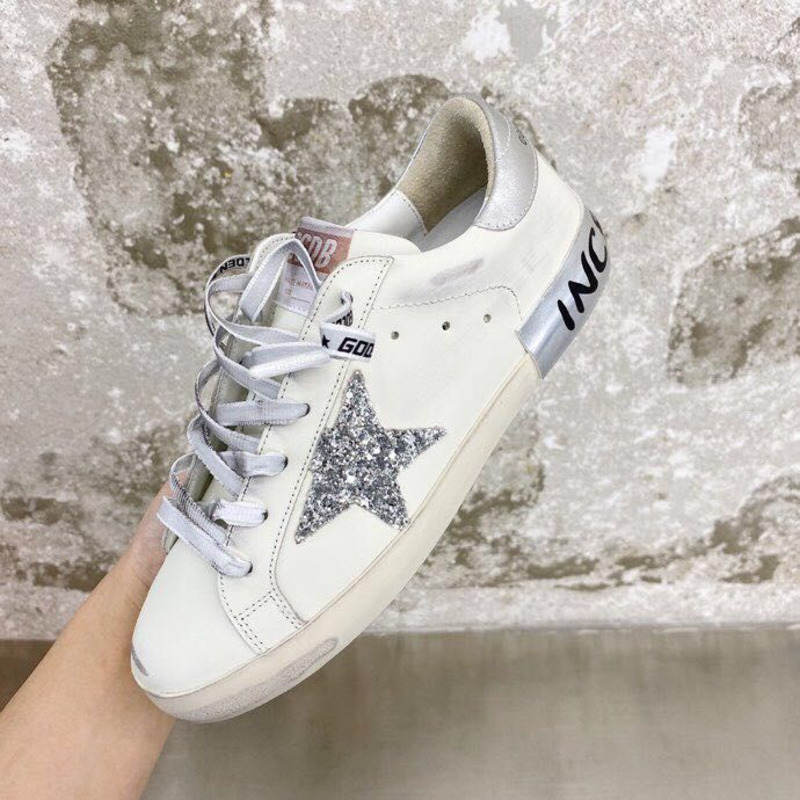 golden goose S*perstar sneaker orange&grey