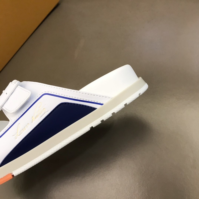 l**is V*t*n trainer mule white & blue