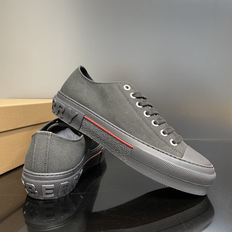 B**rry canvas logo sneakers black