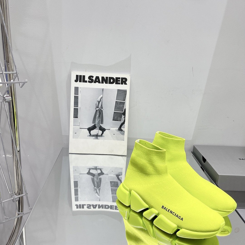Ba*len*cia*ga speed 2.0 knit sneaker neon yellow