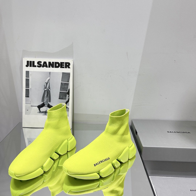 Ba*len*cia*ga speed 2.0 knit sneaker neon yellow