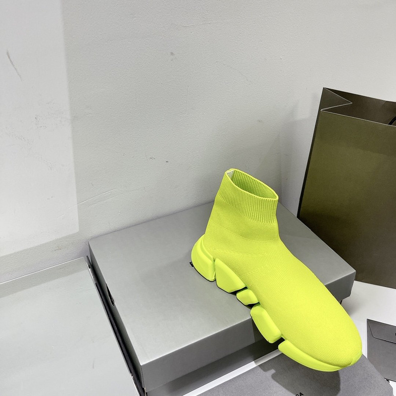 Ba*len*cia*ga speed 2.0 knit sneaker neon yellow