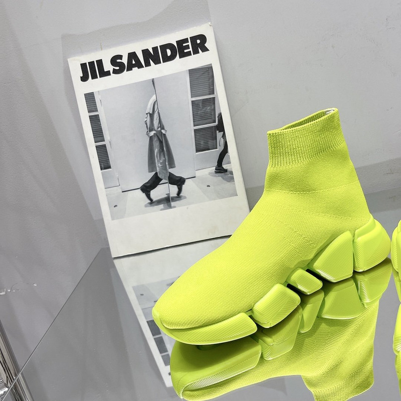 Ba*len*cia*ga speed 2.0 knit sneaker neon yellow