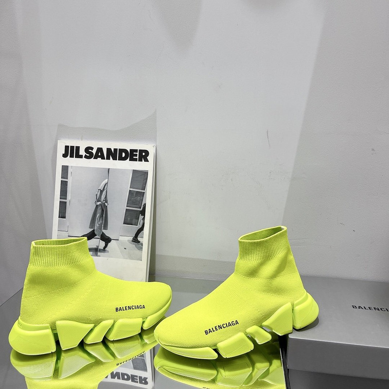 Ba*len*cia*ga speed 2.0 knit sneaker neon yellow