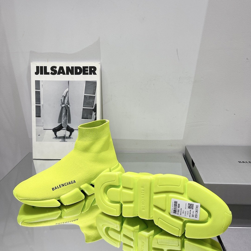 Ba*len*cia*ga speed 2.0 knit sneaker neon yellow