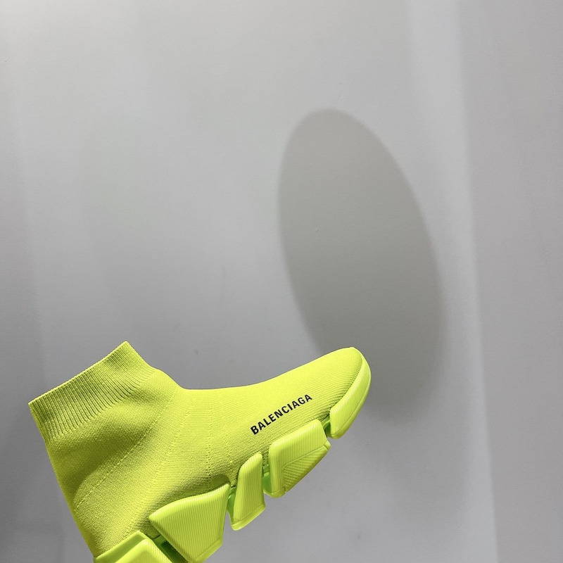 Ba*len*cia*ga speed 2.0 knit sneaker neon yellow