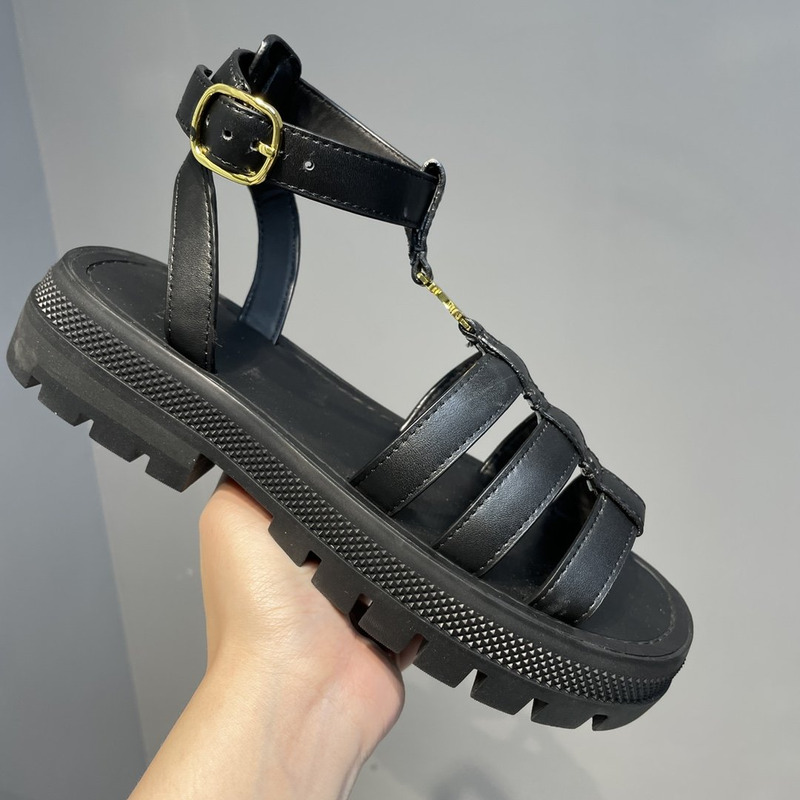 Ce**e clea triomphe gladiator chunky sandals black