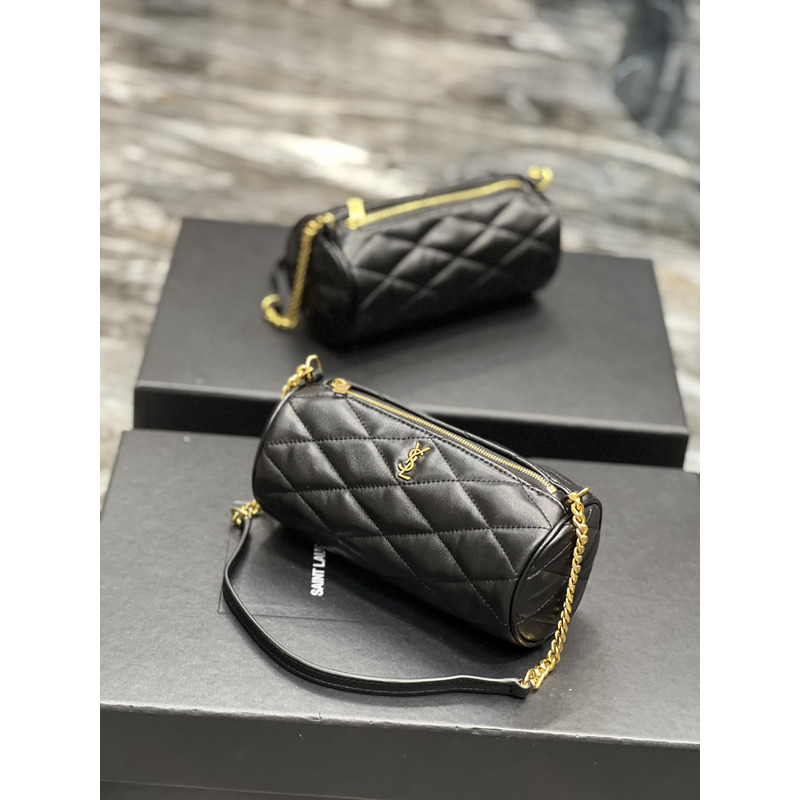 Saint Laurent Sade Laurent Mini Tube Bag Black