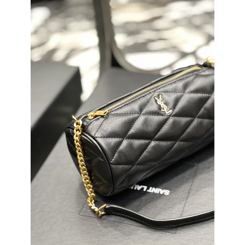 Saint Laurent Sade Laurent Mini Tube Bag Black