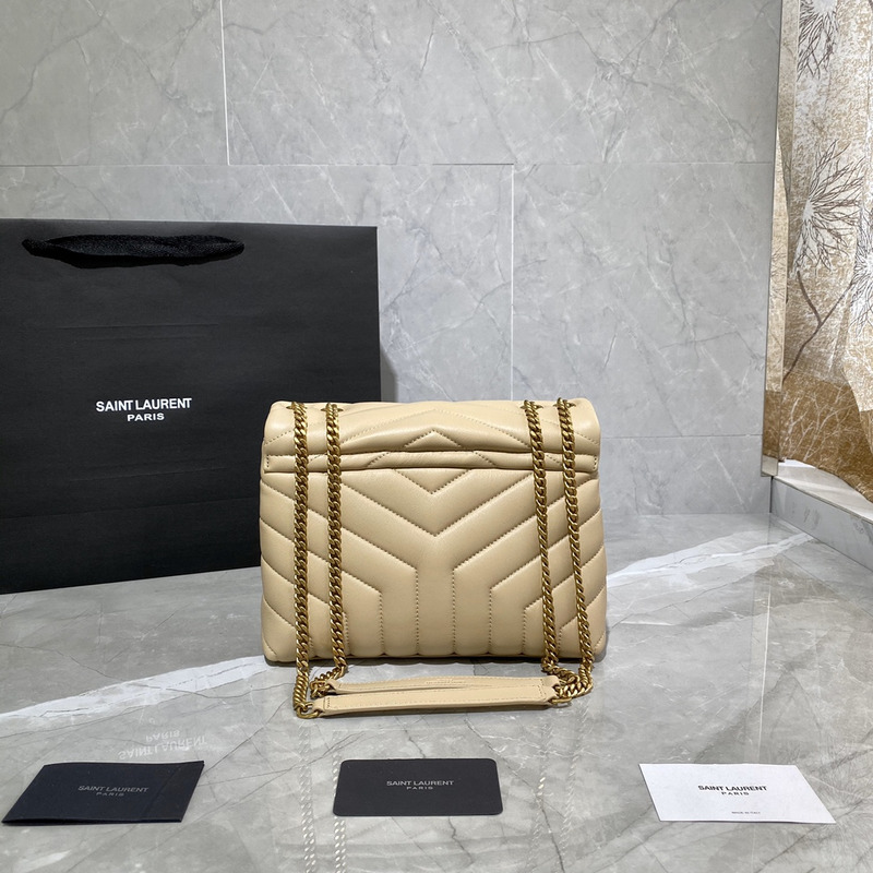 Saint Laurent Toy LouLou Shoulder Bag in Yellow