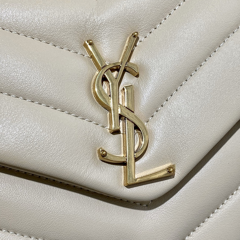 Saint Laurent Toy LouLou Shoulder Bag in Yellow