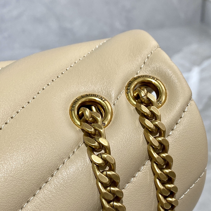 Saint Laurent Toy LouLou Shoulder Bag in Yellow