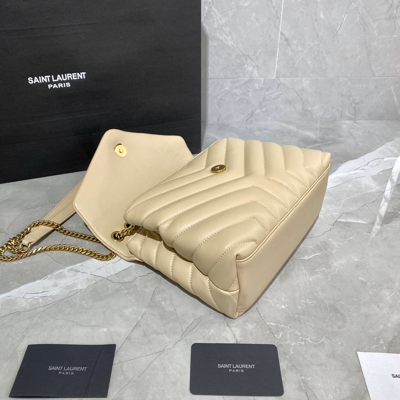 Saint Laurent Toy LouLou Shoulder Bag in Yellow