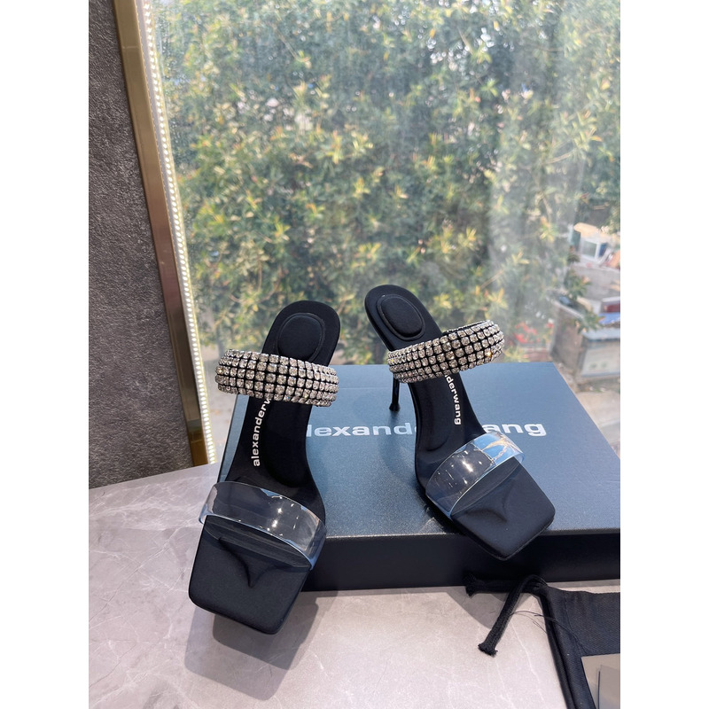Alexander Wang Rhinestone-embellished Sandals 9cm