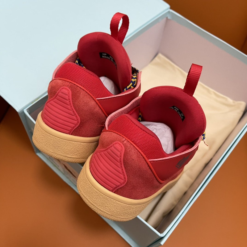 LANVIN Curb Sneaker Red