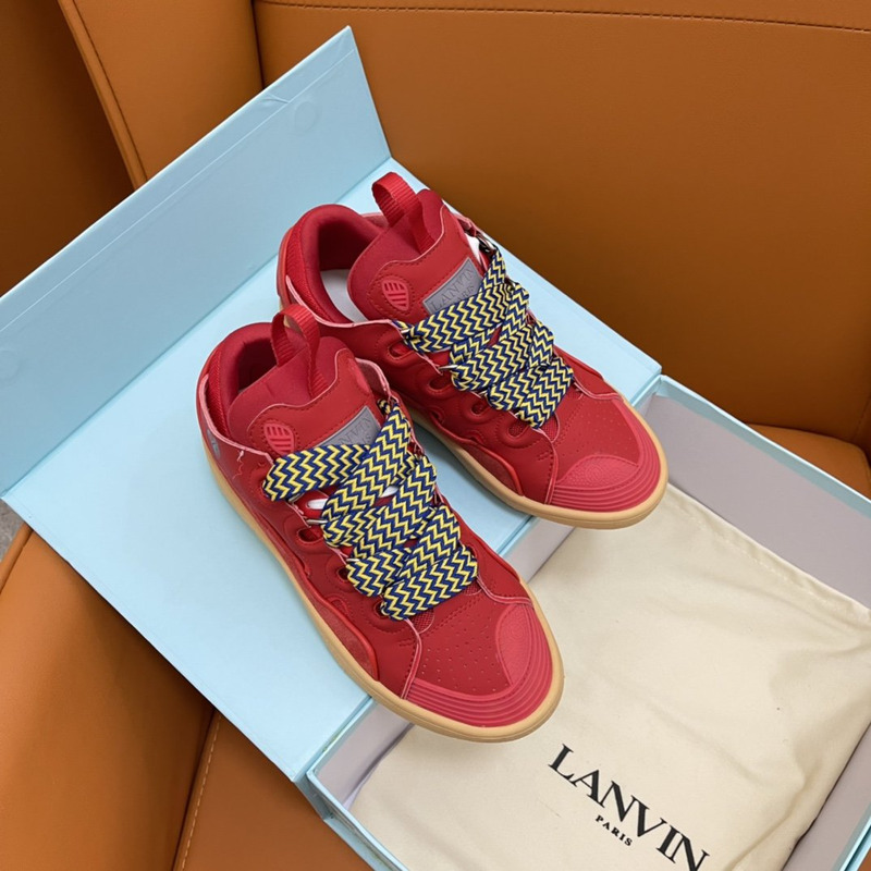 LANVIN Curb Sneaker Red