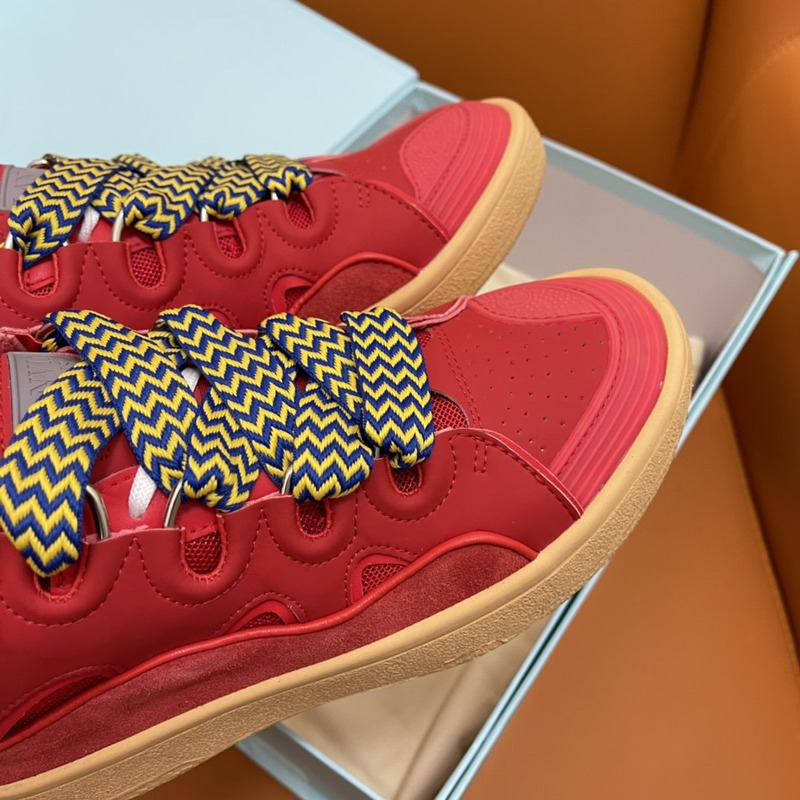 LANVIN Curb Sneaker Red