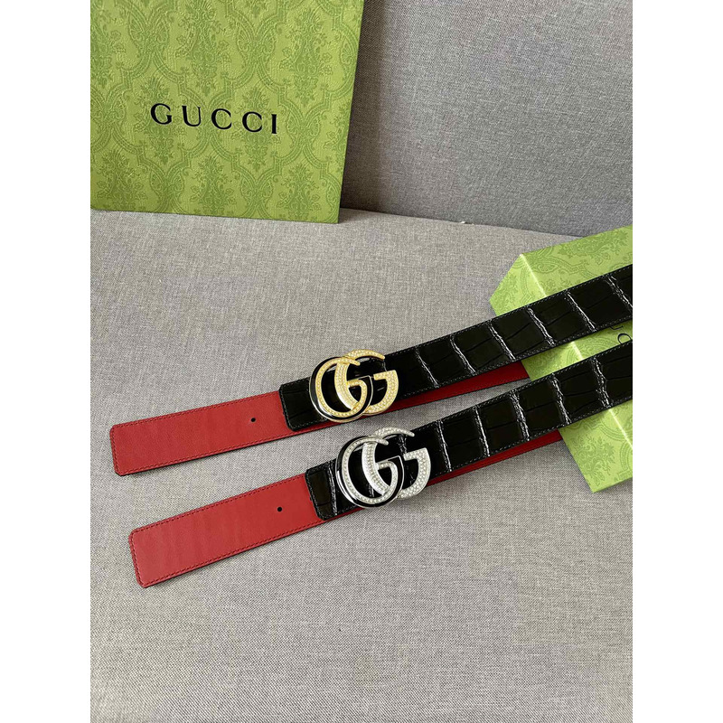 g*u*i double g gold Di*m*nd leather belt