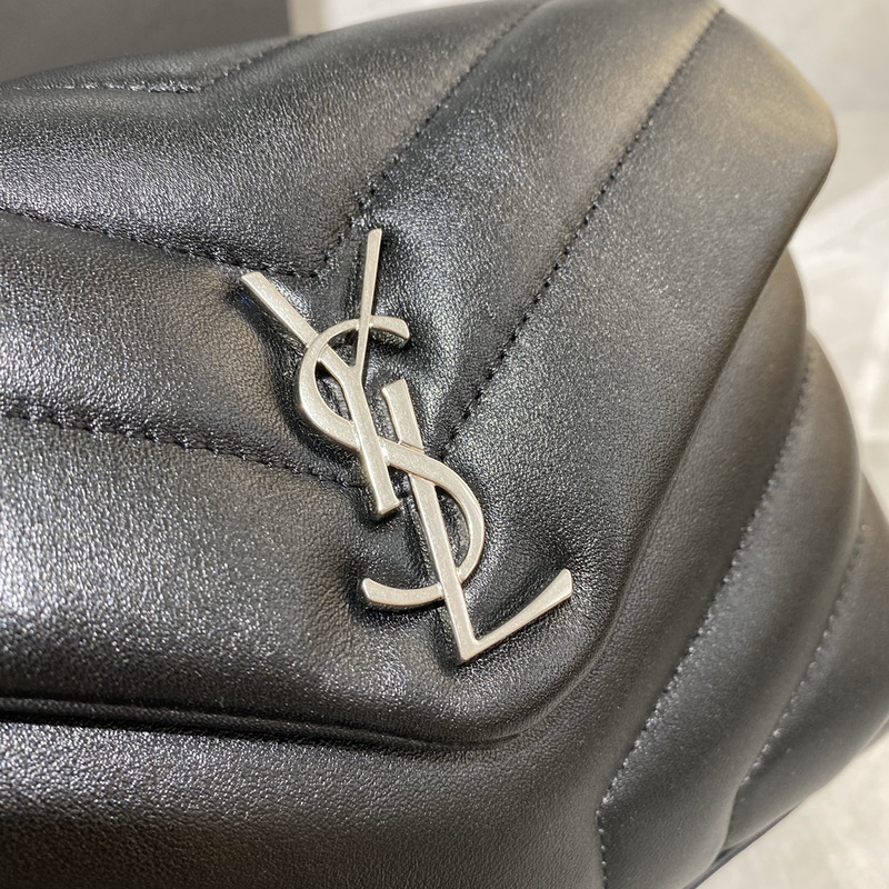 Saint Laurent Lulu Matelasse Y Shoulder Crossbody Bag Black
