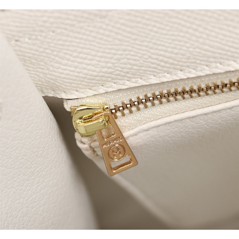 H**mes gold epsom sellier kelly 25 gold hardware white