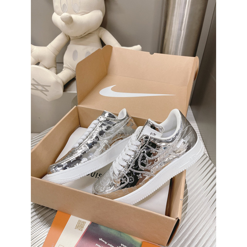 l**is V*t*n x nike air force 1 drop1 met silver