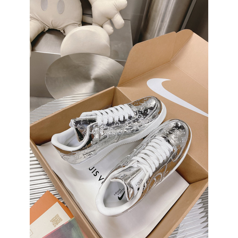 l**is V*t*n x nike air force 1 drop1 met silver