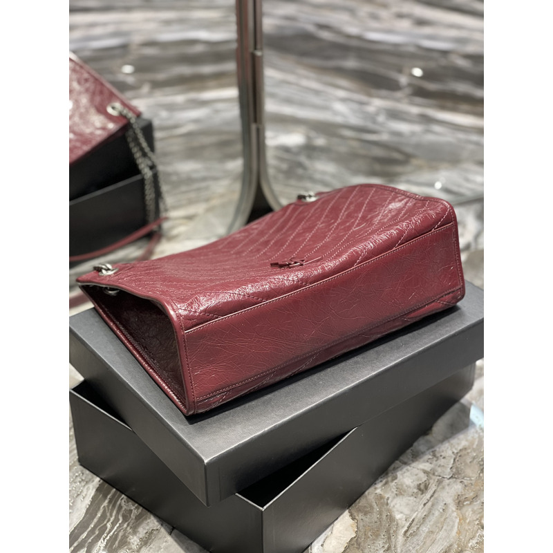 Saint Laurent Niki Medium Shopping Bag Red
