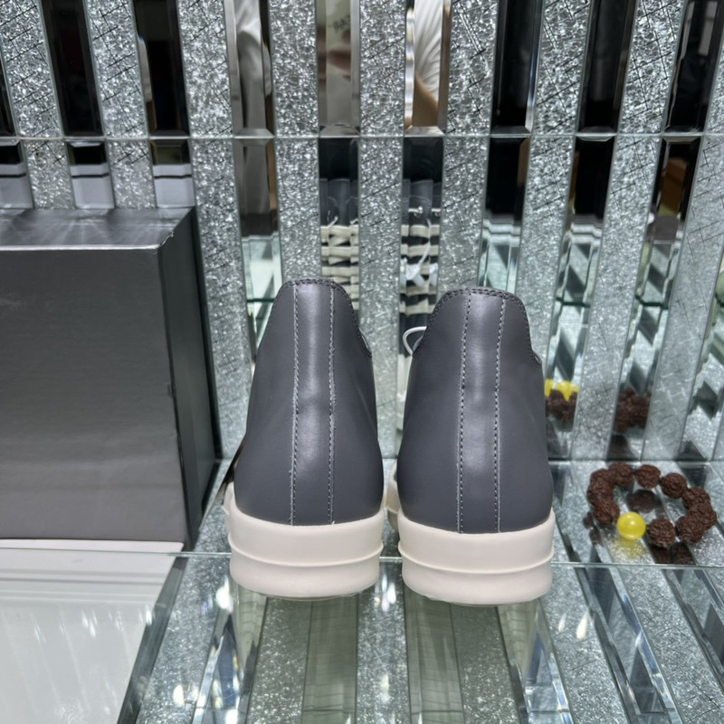 Rick Owens Classic Low Sneakers Grey-blue