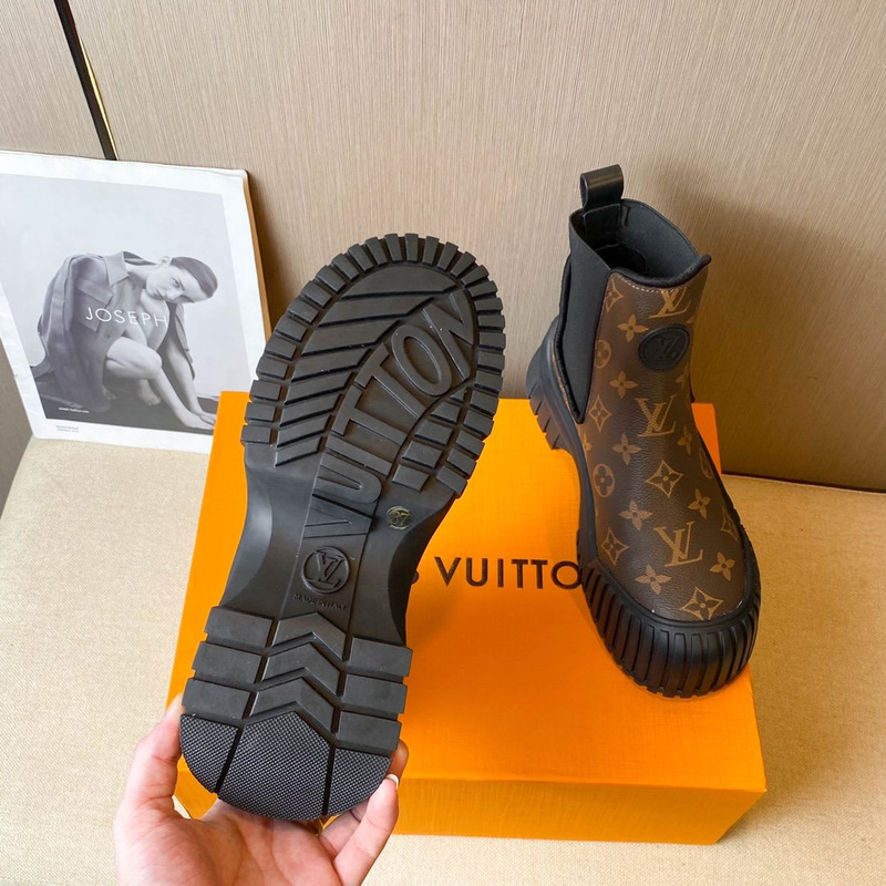 l**is V*t*n ruby monogram ankle boots