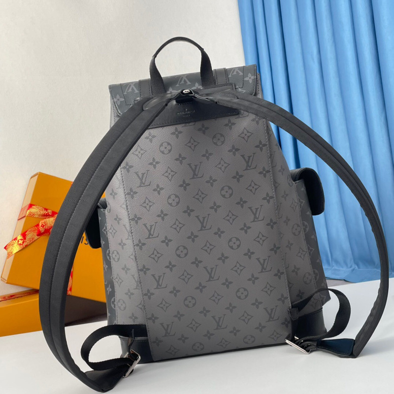 l**is V*t*n christopher reverse monogram eclipse backpack bag black mm