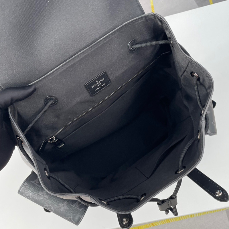 l**is V*t*n christopher reverse monogram eclipse backpack bag black mm