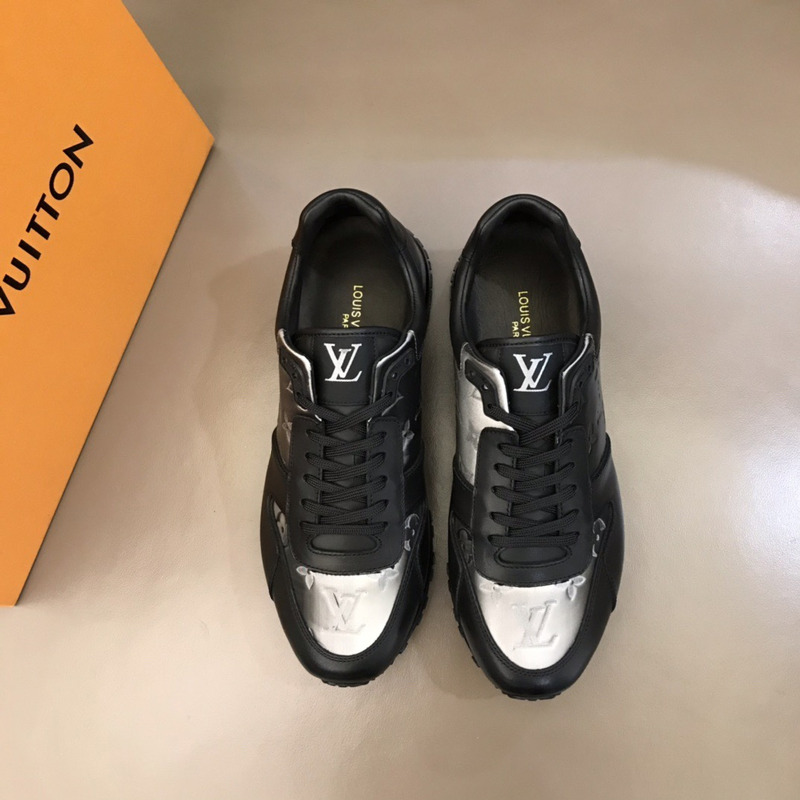 l**is V*t*n run away sneaker black and silver