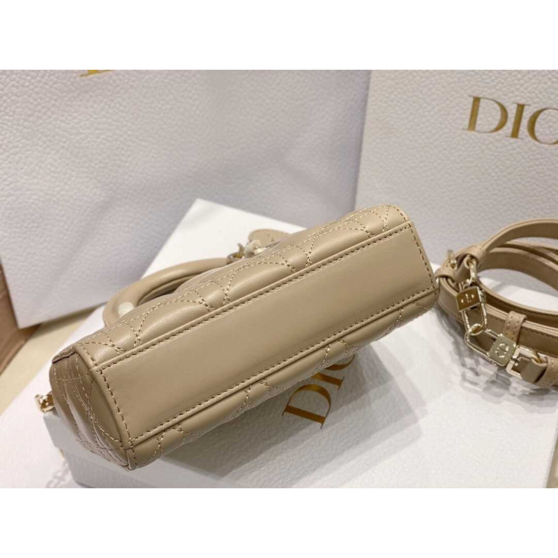 D*or micro lady d-joy bag milk tea color