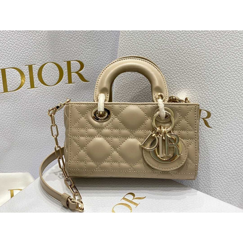 D*or micro lady d-joy bag milk tea color