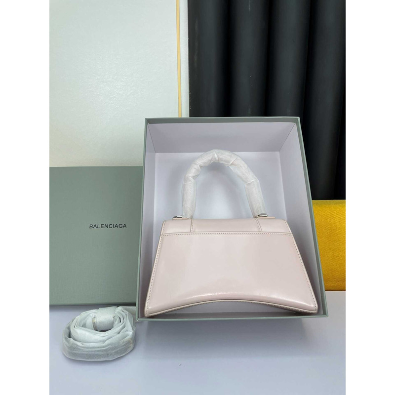 Ba*len*cia*ga hourglass xs tote pink