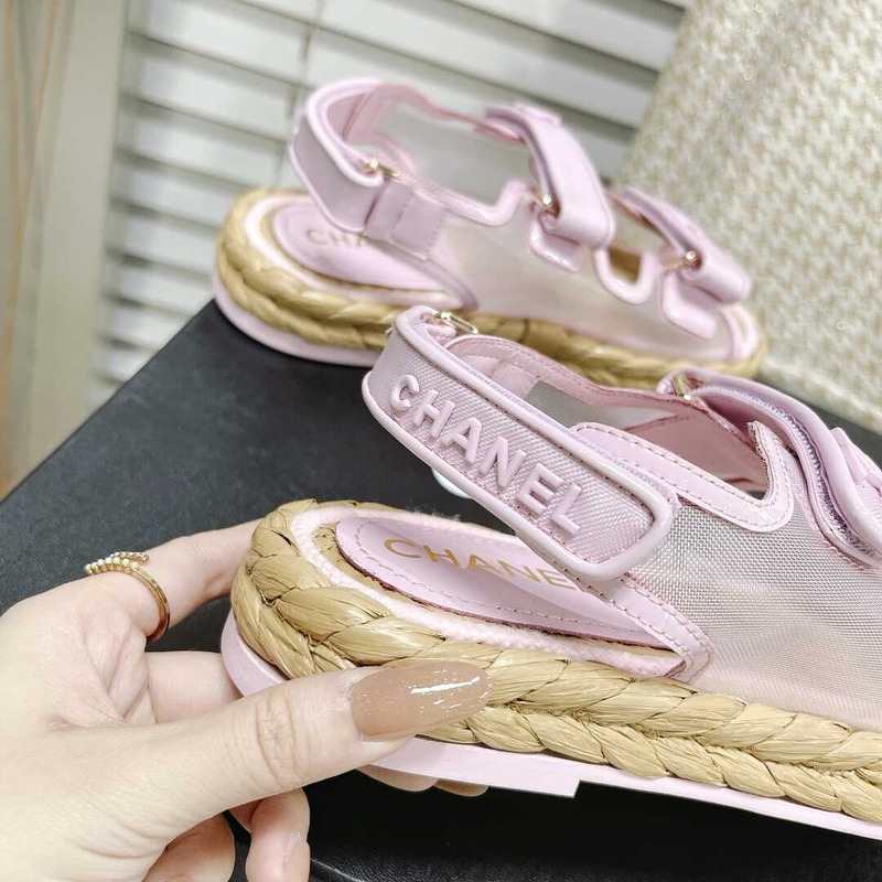 Ch*el summer flat sandal pink