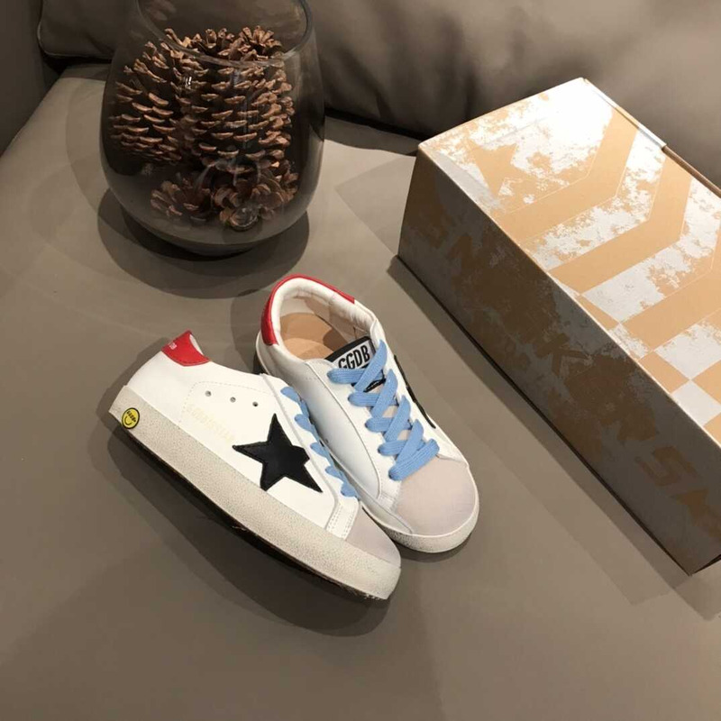 ggdb kids S*per-star white&black sneakers
