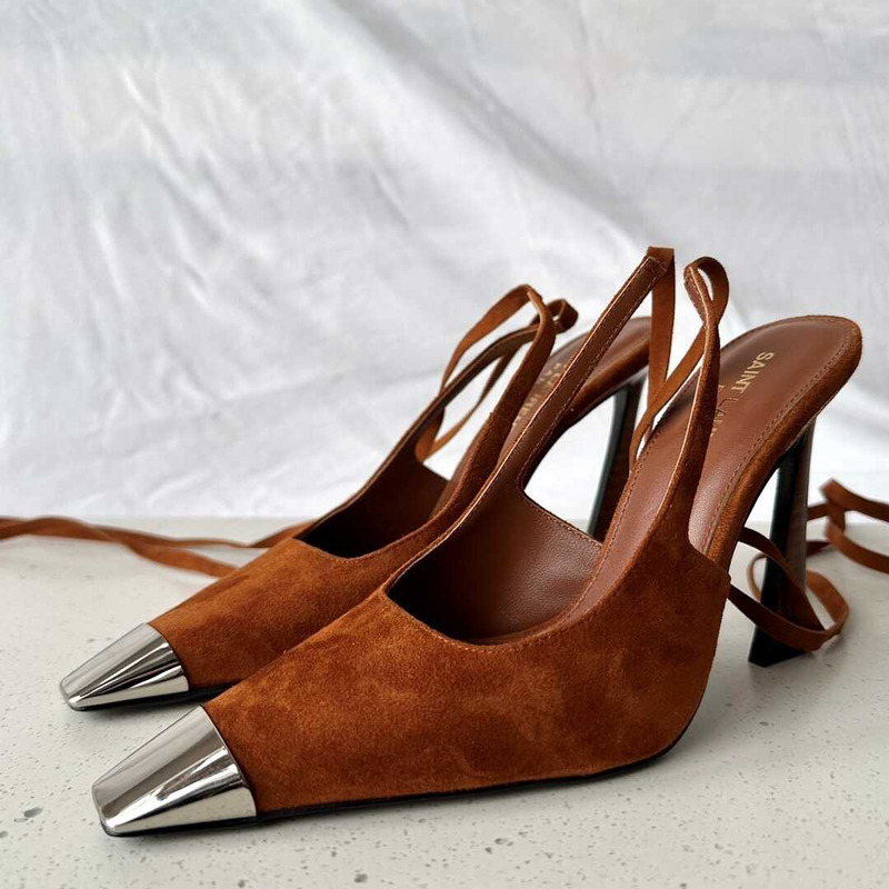 Saint Laurent Brown ‘Blade’ Pumps