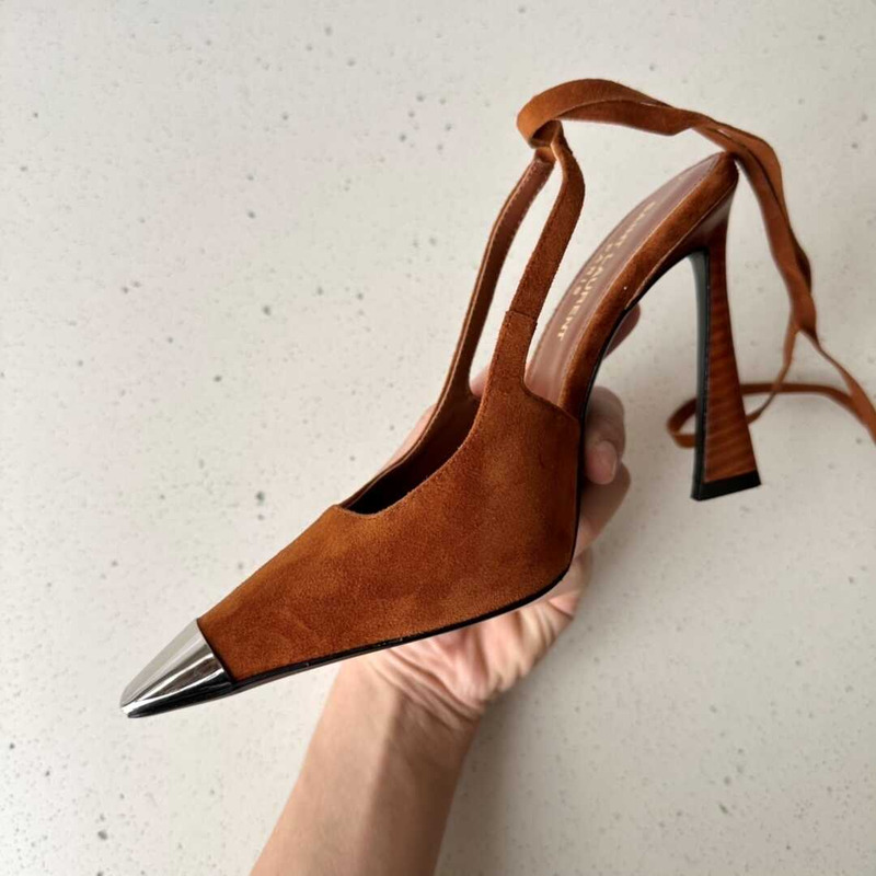 Saint Laurent Brown ‘Blade’ Pumps