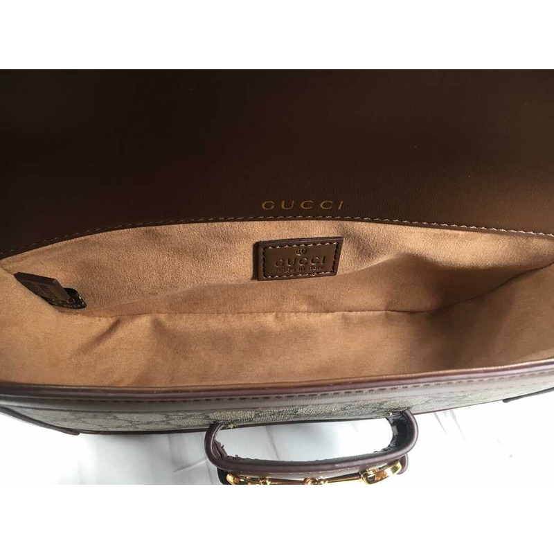 G*u*i horsebit1955 shoulder bag small size brown  monogram
