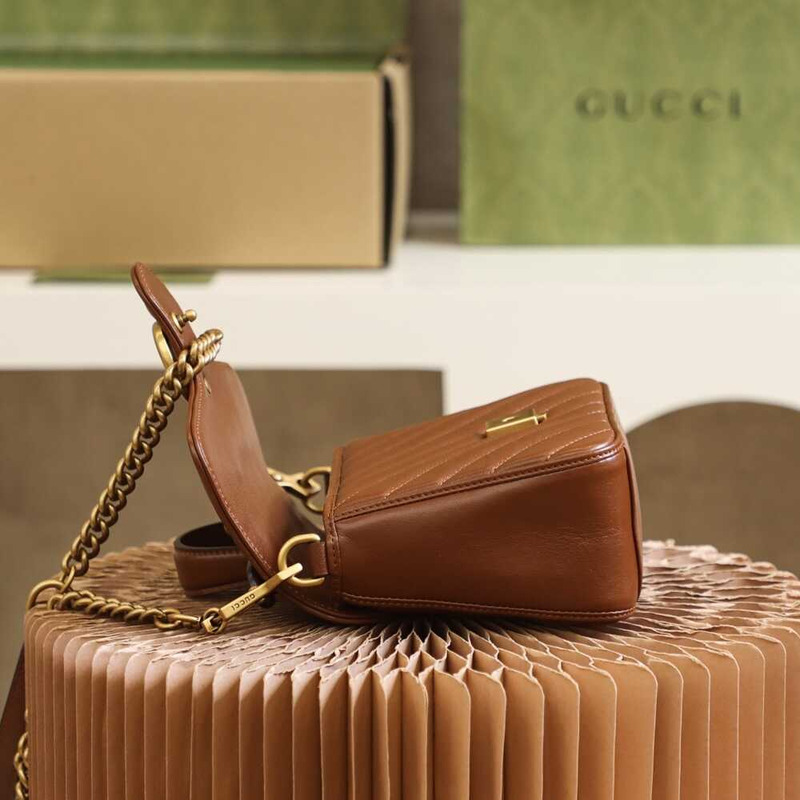 G*u*i gg marmont mini top handle bag brown