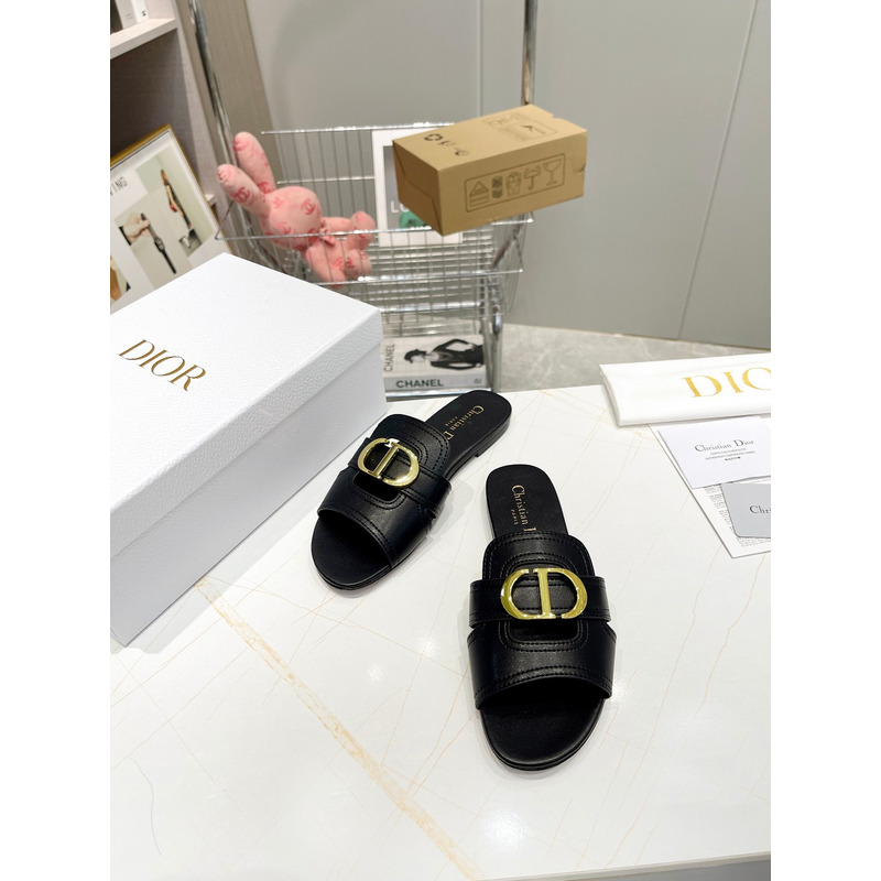 D*or 30 montaigne slide calfskin black