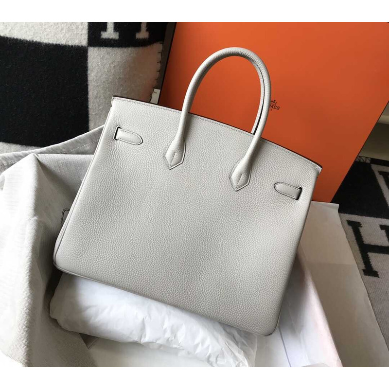 H**mes birkin togo 35 gris tourterelle gray