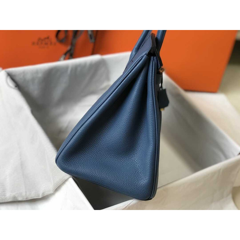H**mes birkin togo 35 gris tourterelle blue