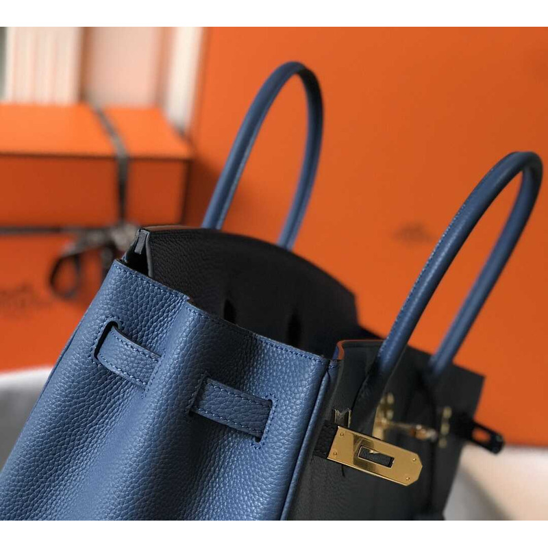 H**mes birkin togo 35 gris tourterelle blue