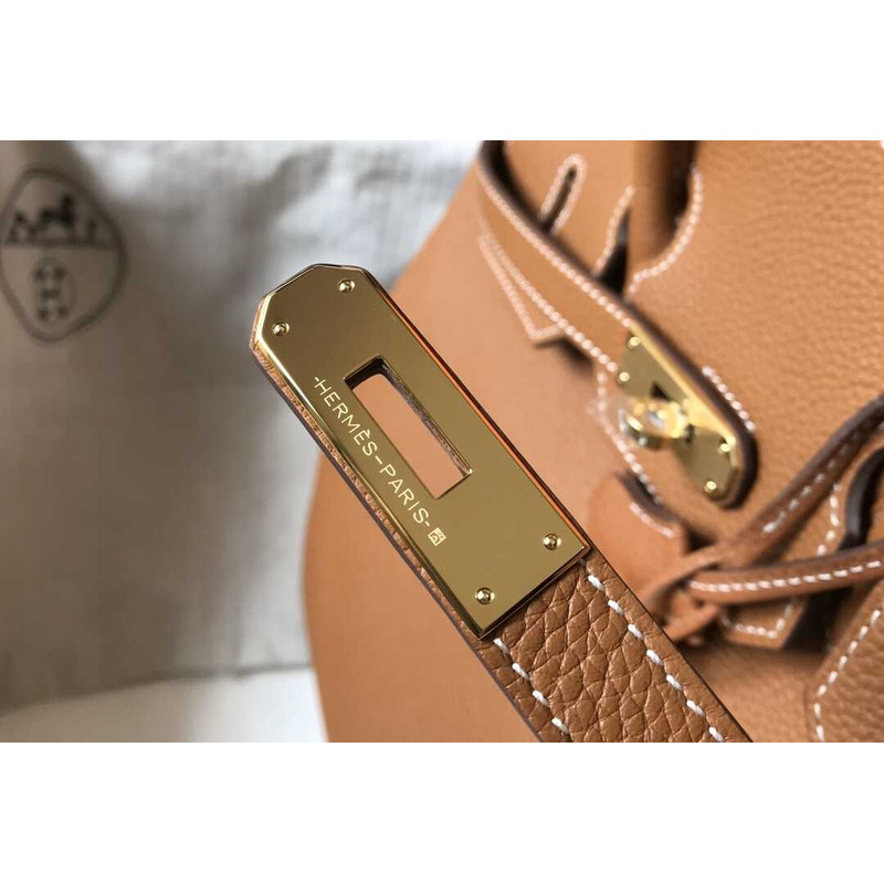 H**mes birkin togo 35 gris tourterelle brown