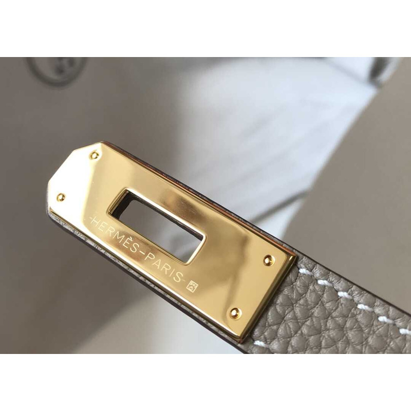 H**mes birkin togo 35 gris tourterelle beige