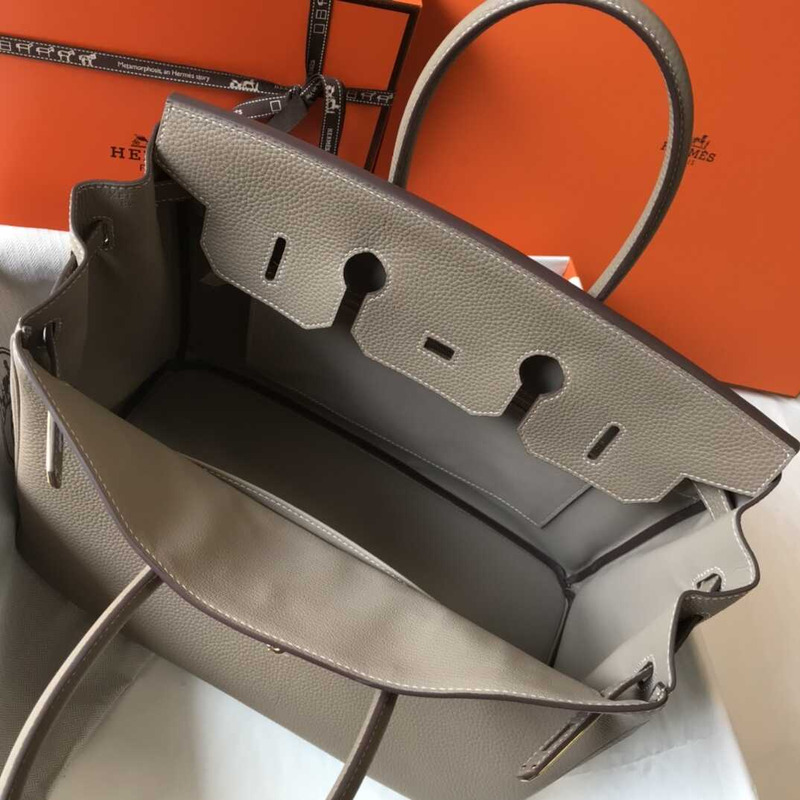 H**mes birkin togo 35 gris tourterelle beige