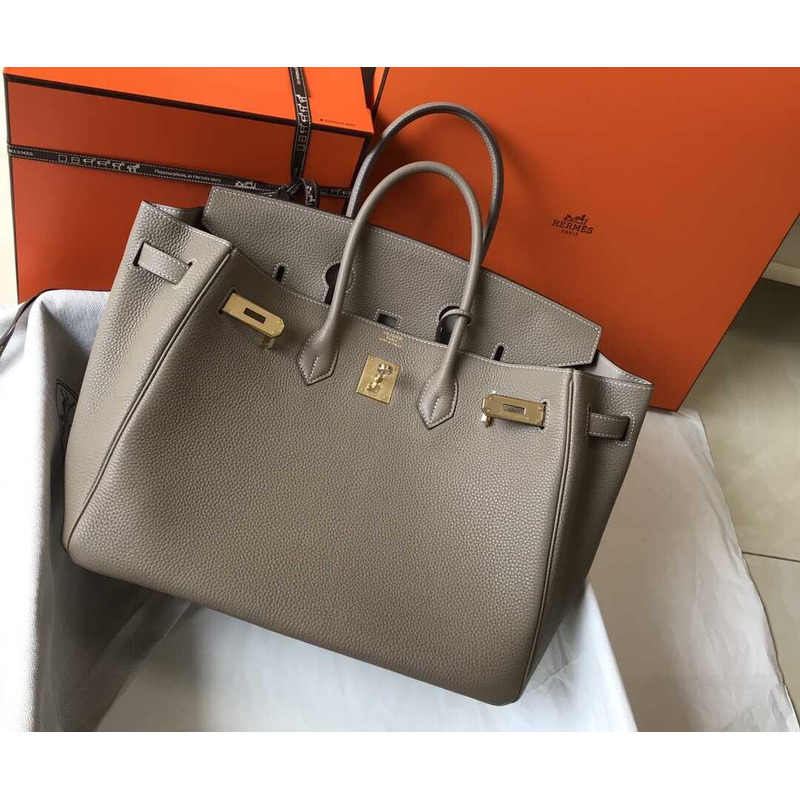 H**mes birkin togo 35 gris tourterelle beige